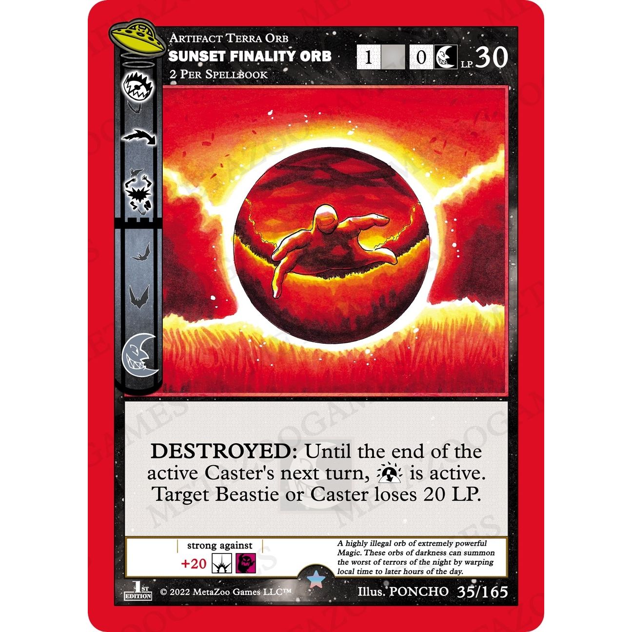 Image for Sunset Finality Orb (035/165) (UFOFE) - MetaZoo