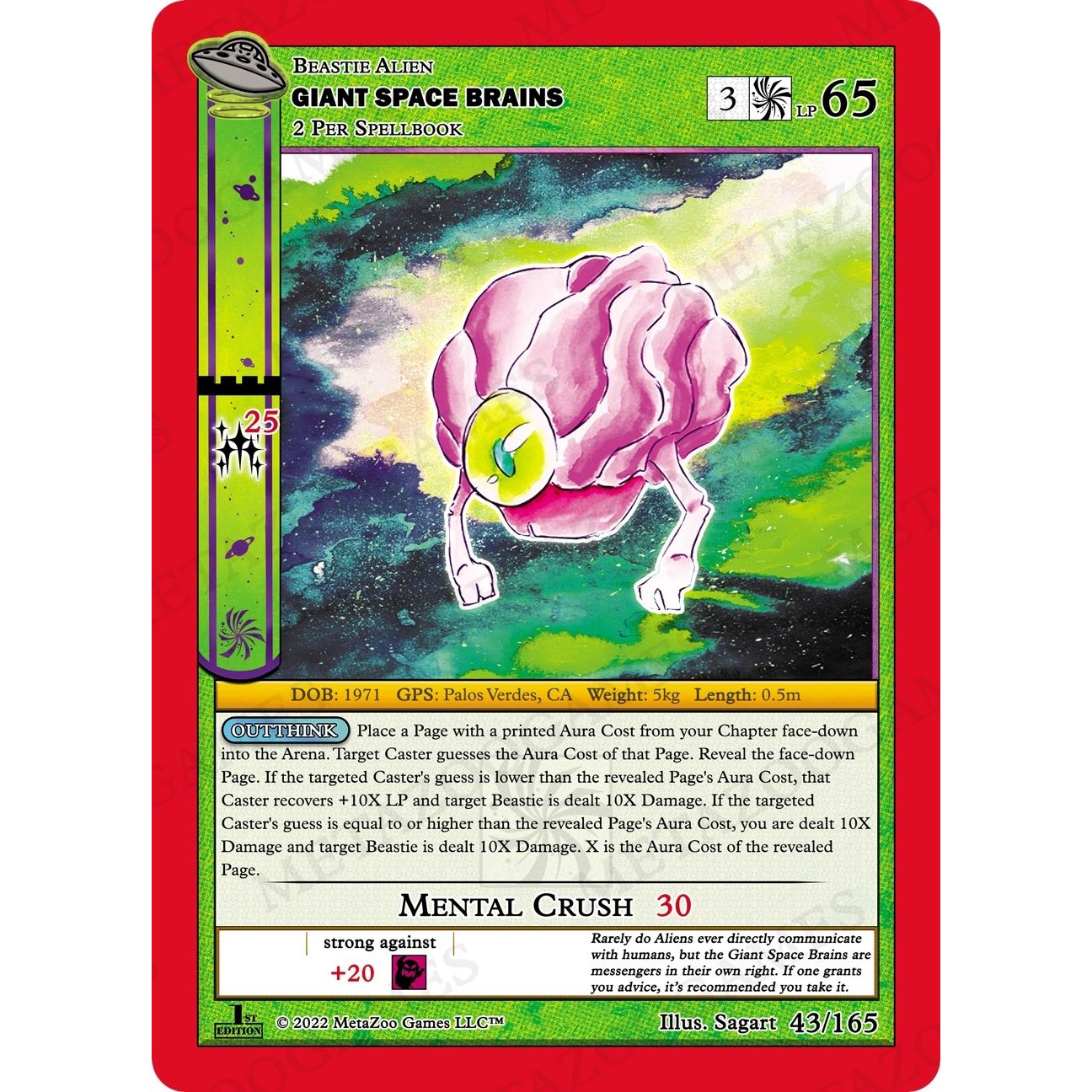 Image for Giant Space Brains (043/165) (UFOFE) - MetaZoo