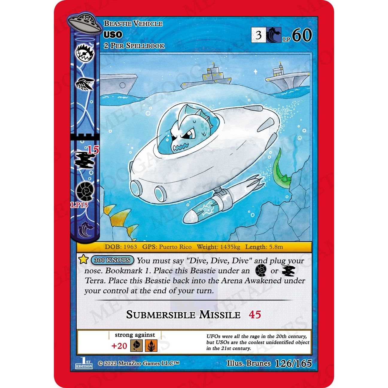 Image for USO (126/165) (UFOFE) - MetaZoo