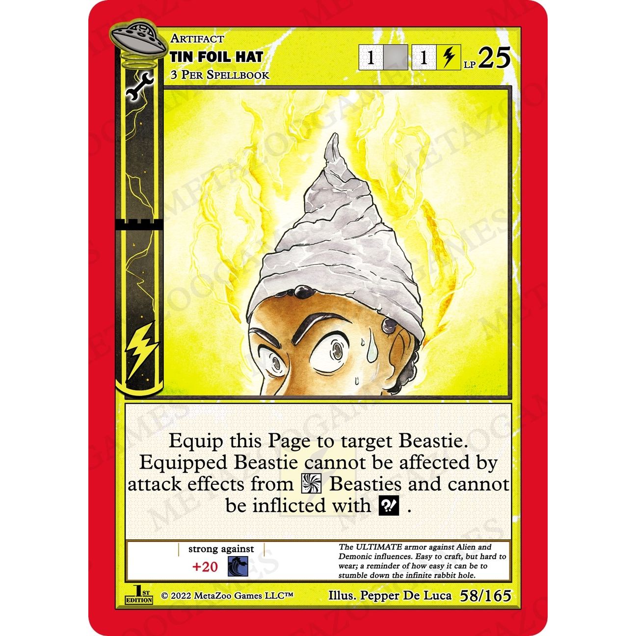 Image for Tin Foil Hat (058/165) (UFOFE) - MetaZoo