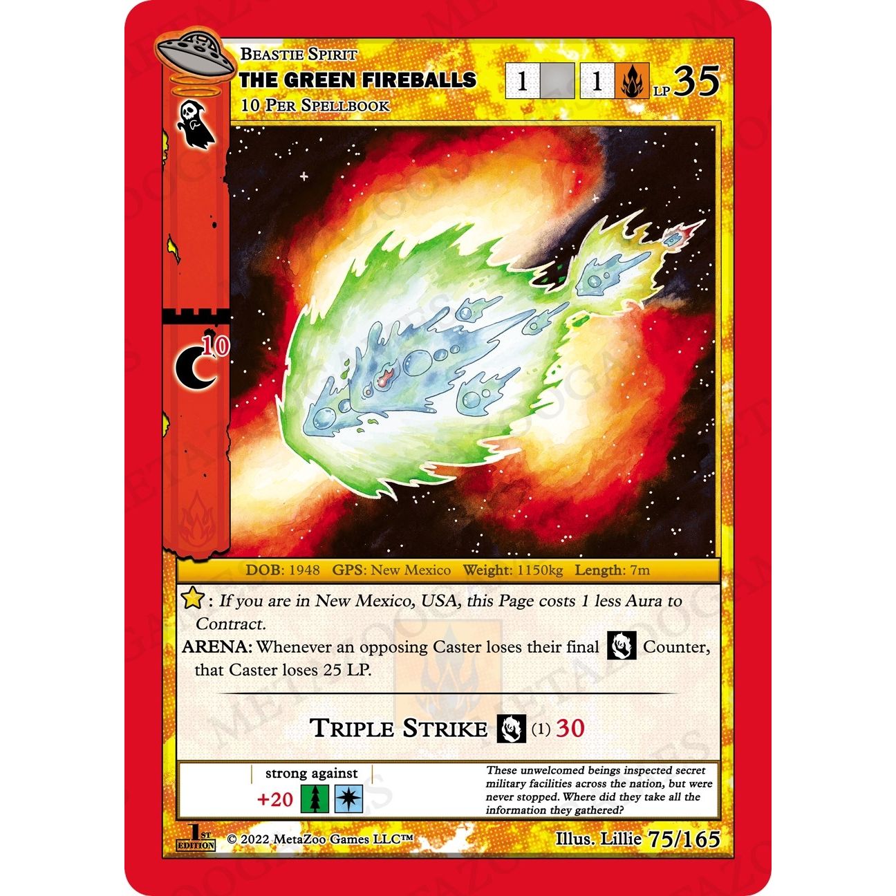 Image for The Green Fireballs (075/165) (UFOFE) - MetaZoo