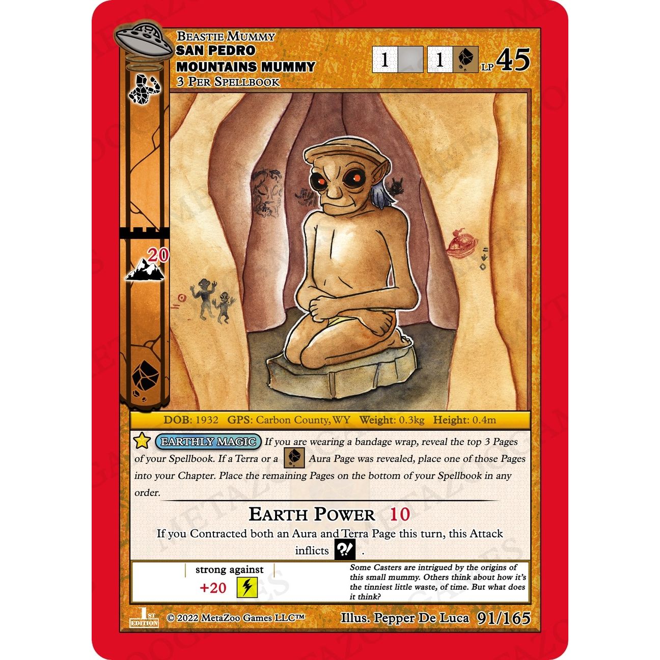 Image for San Pedro Mountains Mummy (091/165) (UFOFE) - MetaZoo