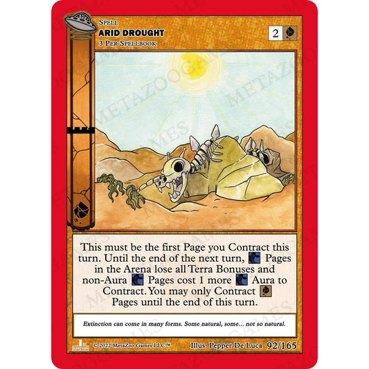 Image for Arid Drought (092/165) (UFOFE) - MetaZoo