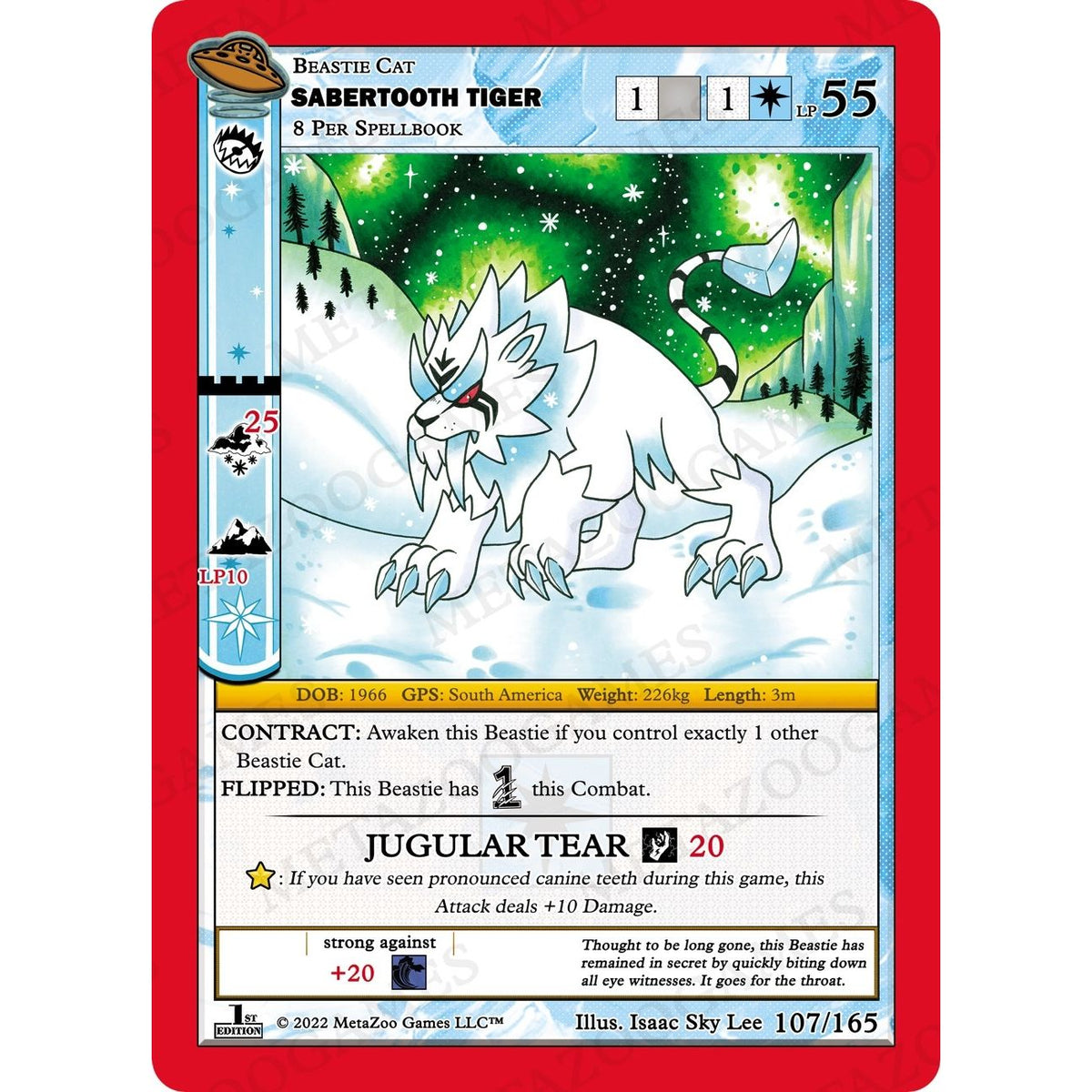 Image for Sabertooth Tiger (107/165) (UFOFE) - MetaZoo