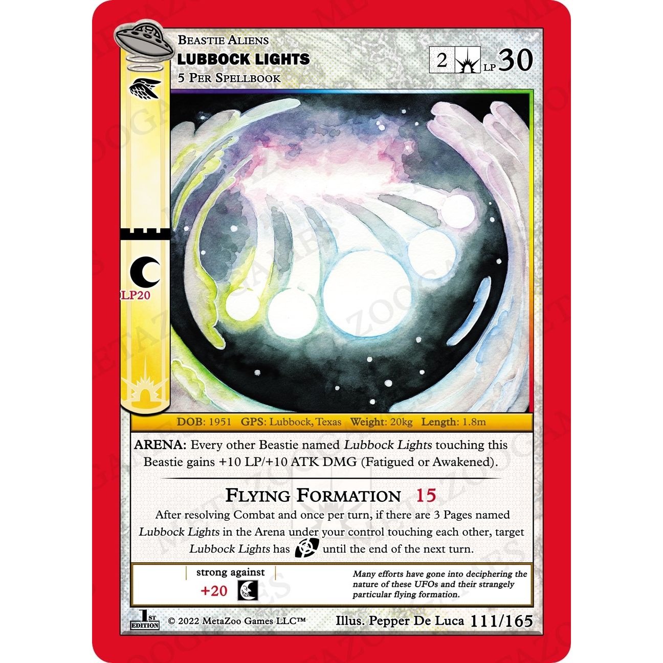 Image for Lubbock Lights (111/165) (UFOFE) - MetaZoo