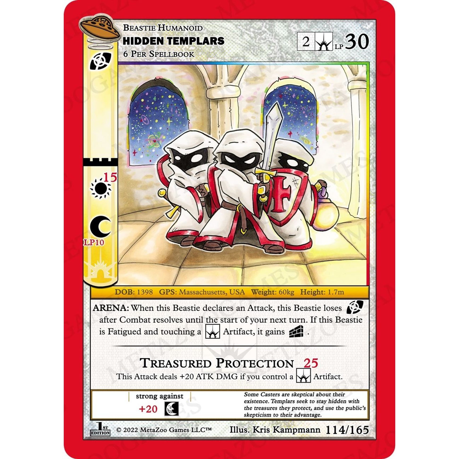 Image for Hidden Templars (114/165) (UFOFE) - MetaZoo