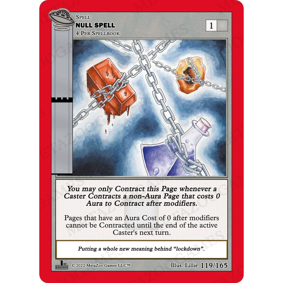Image for Null Spell (119/165) (UFOFE) - MetaZoo