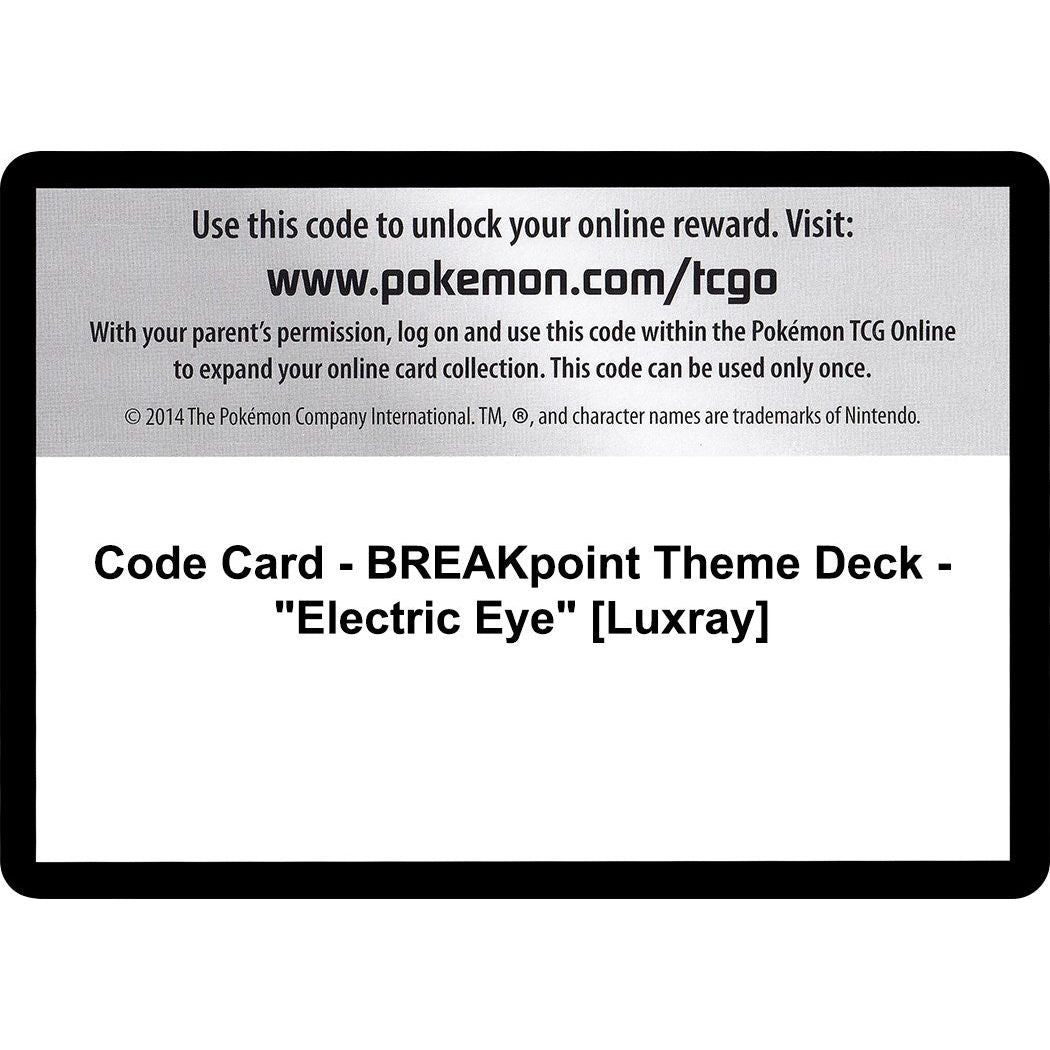 Image for Code Card - BREAKpoint Theme Deck - "Electric Eye" [Luxray] (BKP) - Pokemon