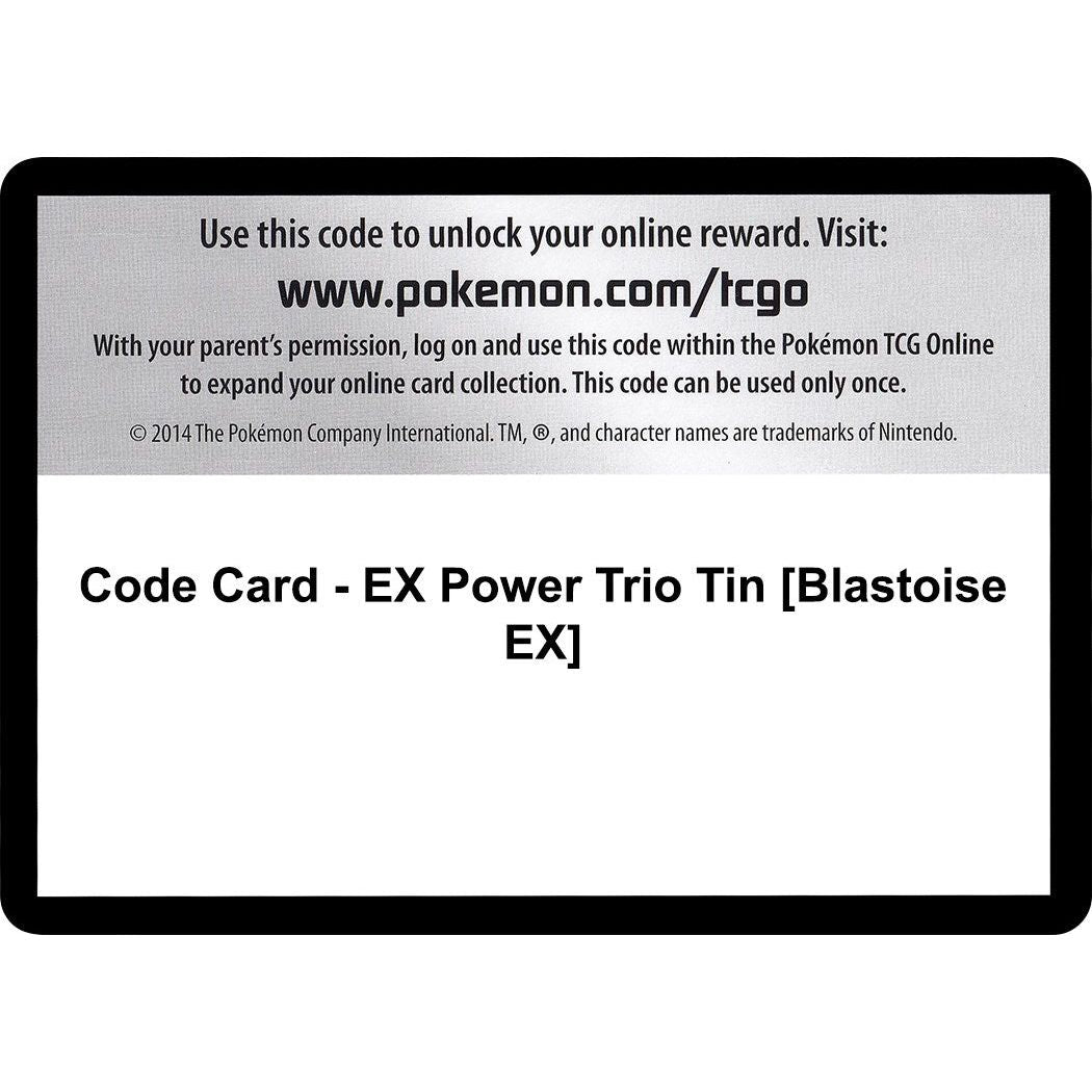 Image for Code Card - EX Power Trio Tin [Blastoise EX] (FFI) - Pokemon