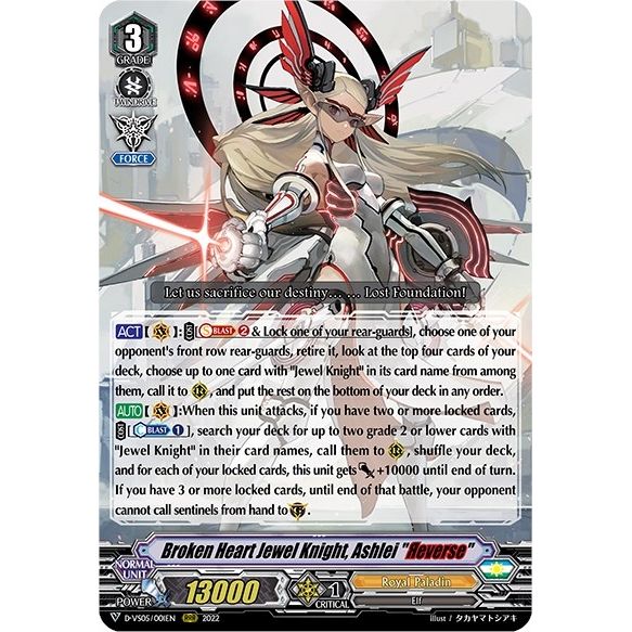 Image for Broken Heart Jewel Knight, Ashlei "Reverse" (D-VS05/001EN) (D-VS05) - Cardfight Vanguard