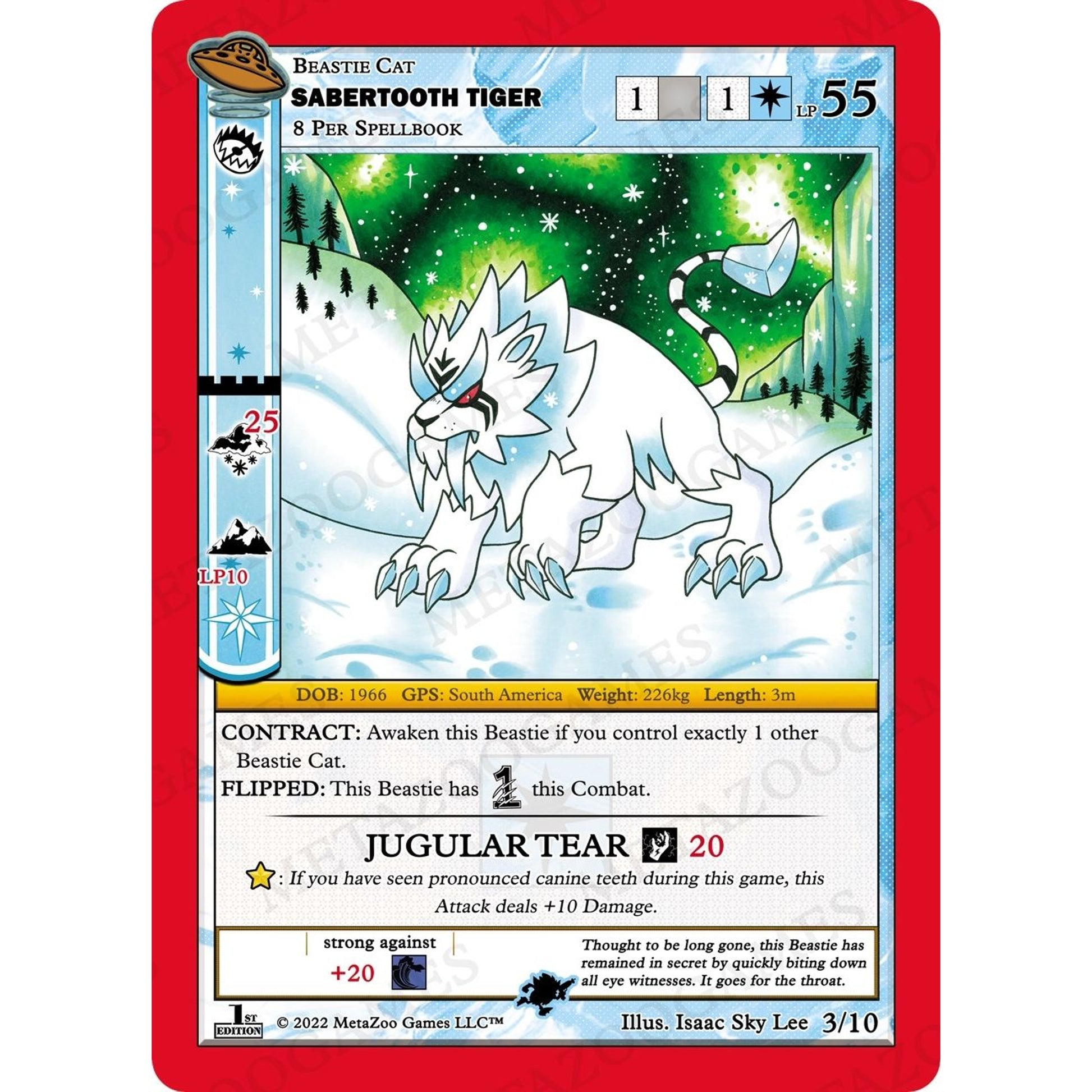 Image for Sabertooth Tiger (3/10) (UFOFE-RE) - MetaZoo