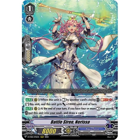 Image for Battle Siren, Nerissa (D-VS05/076EN) (D-VS05) - Cardfight Vanguard