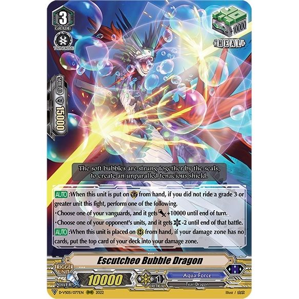 Image for Escutcheo Bubble Dragon (D-VS05/077EN) (D-VS05) - Cardfight Vanguard