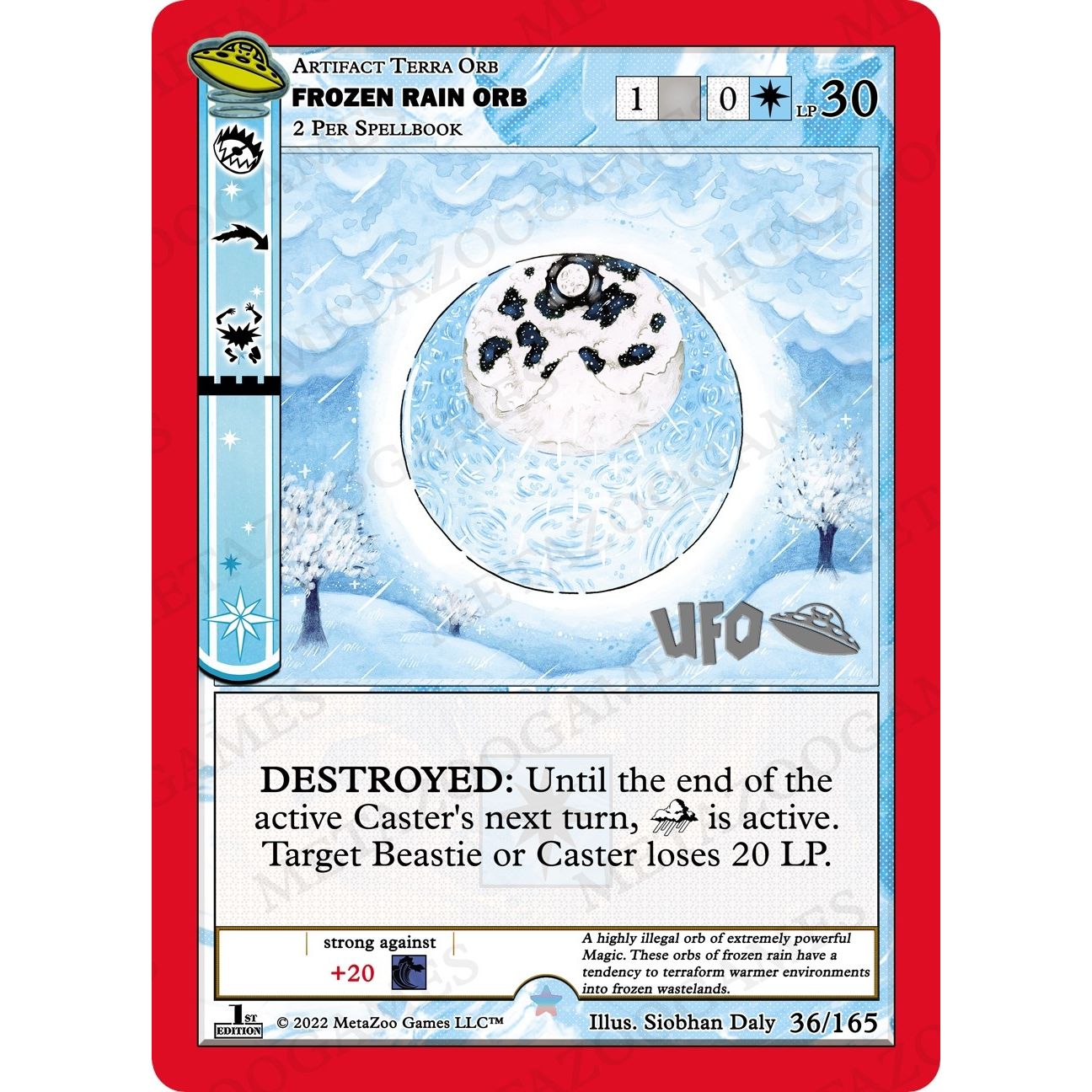 Image for Frozen Rain Orb (036/165) (UFOFE-SP) - MetaZoo