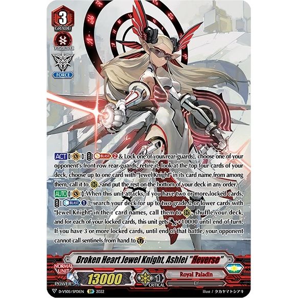 Image for Broken Heart Jewel Knight, Ashlei "Reverse" (SP) (D-VS05/SP01EN) (D-VS05) - Cardfight Vanguard