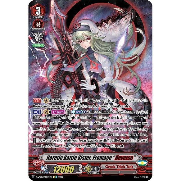 Image for Heretic Battle Sister, Fromage "Reverse" (SP) (D-VS05/SP02EN) (D-VS05) - Cardfight Vanguard