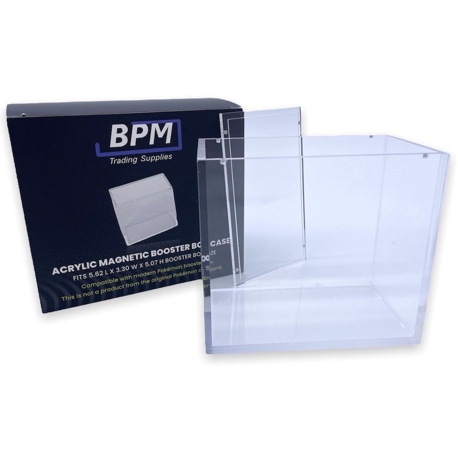 Image for Acrylic Magnetic Case Display High UV Up To 99% For Pokemon Booster - Collectible Storage