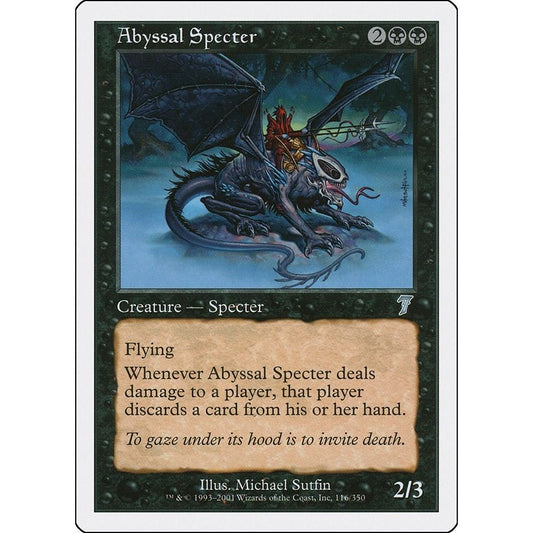 Image for Abyssal Specter (116) (7ED) - Magic: The Gathering