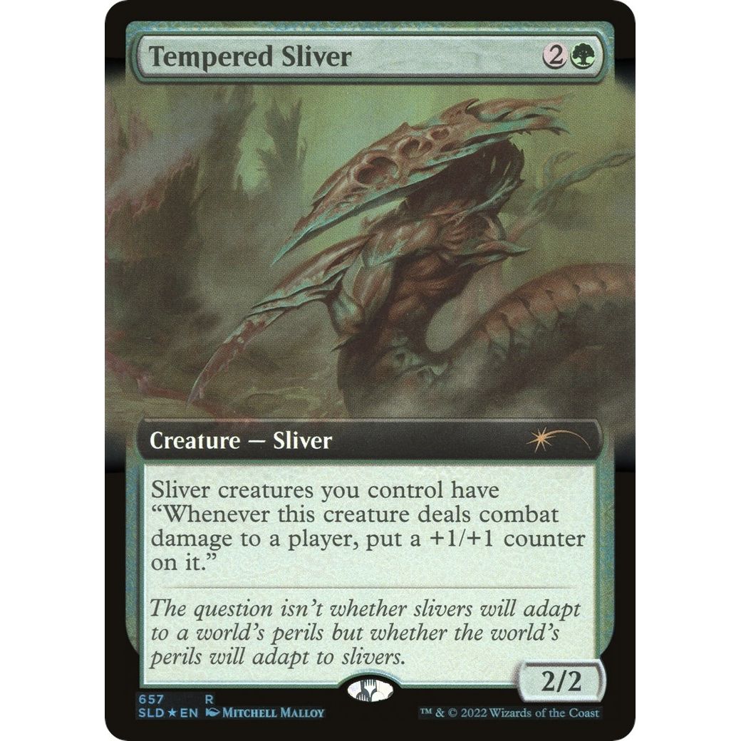Image for Tempered Sliver (Extended Art) (657) (SLD) - Magic: The Gathering