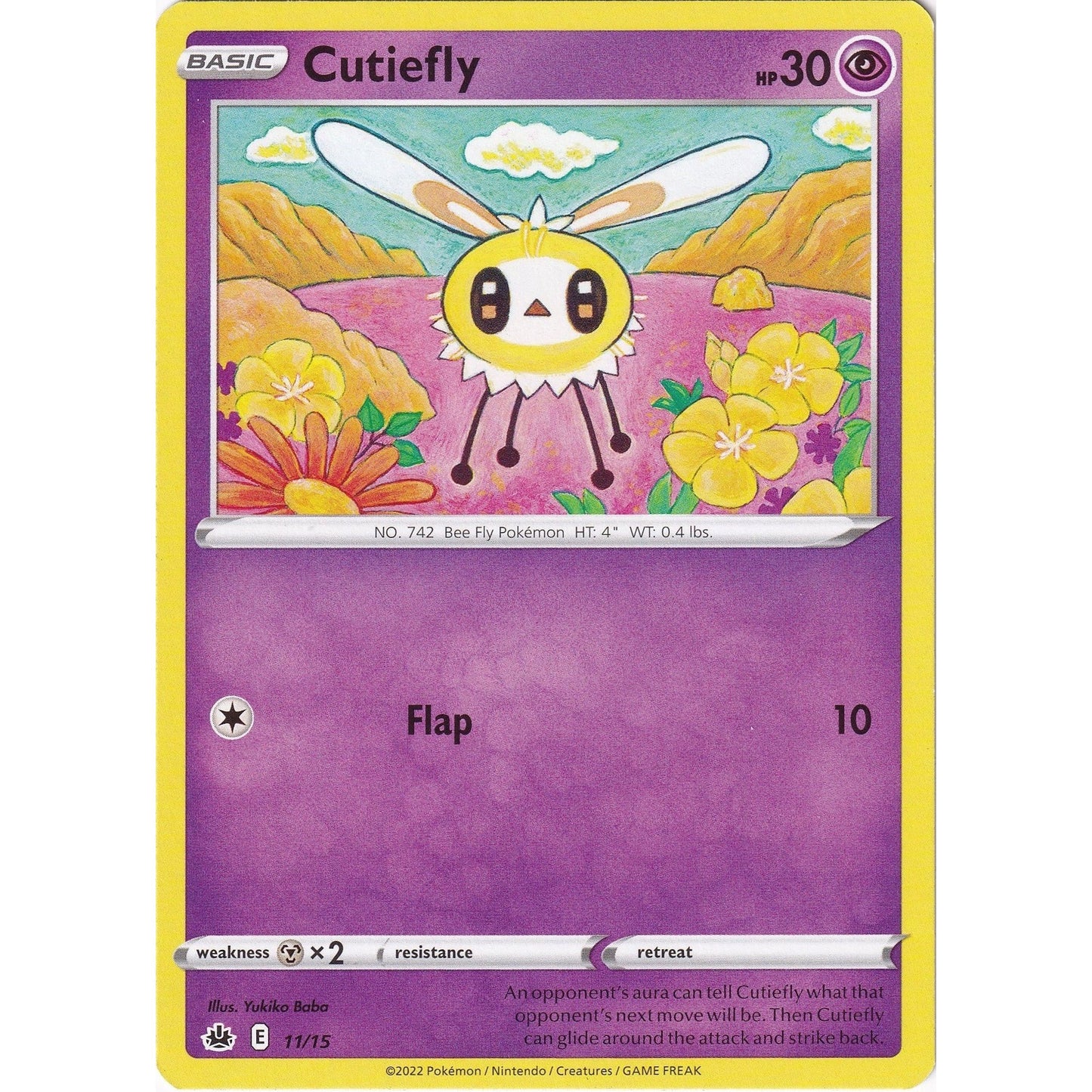 Image for Cutiefly (011/015) (MCD22) - Pokemon