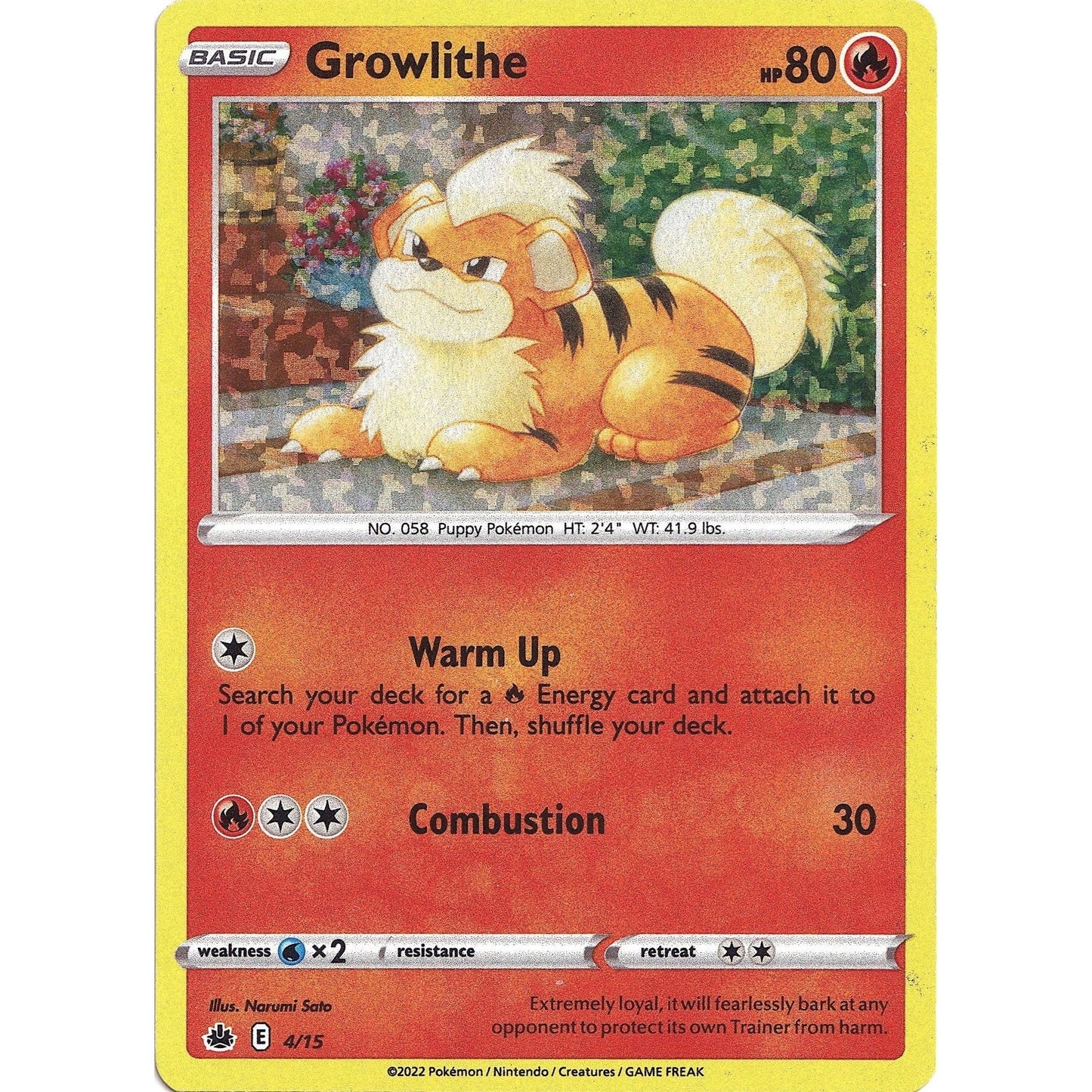 Image for Growlithe (004/015) (MCD22) - Pokemon