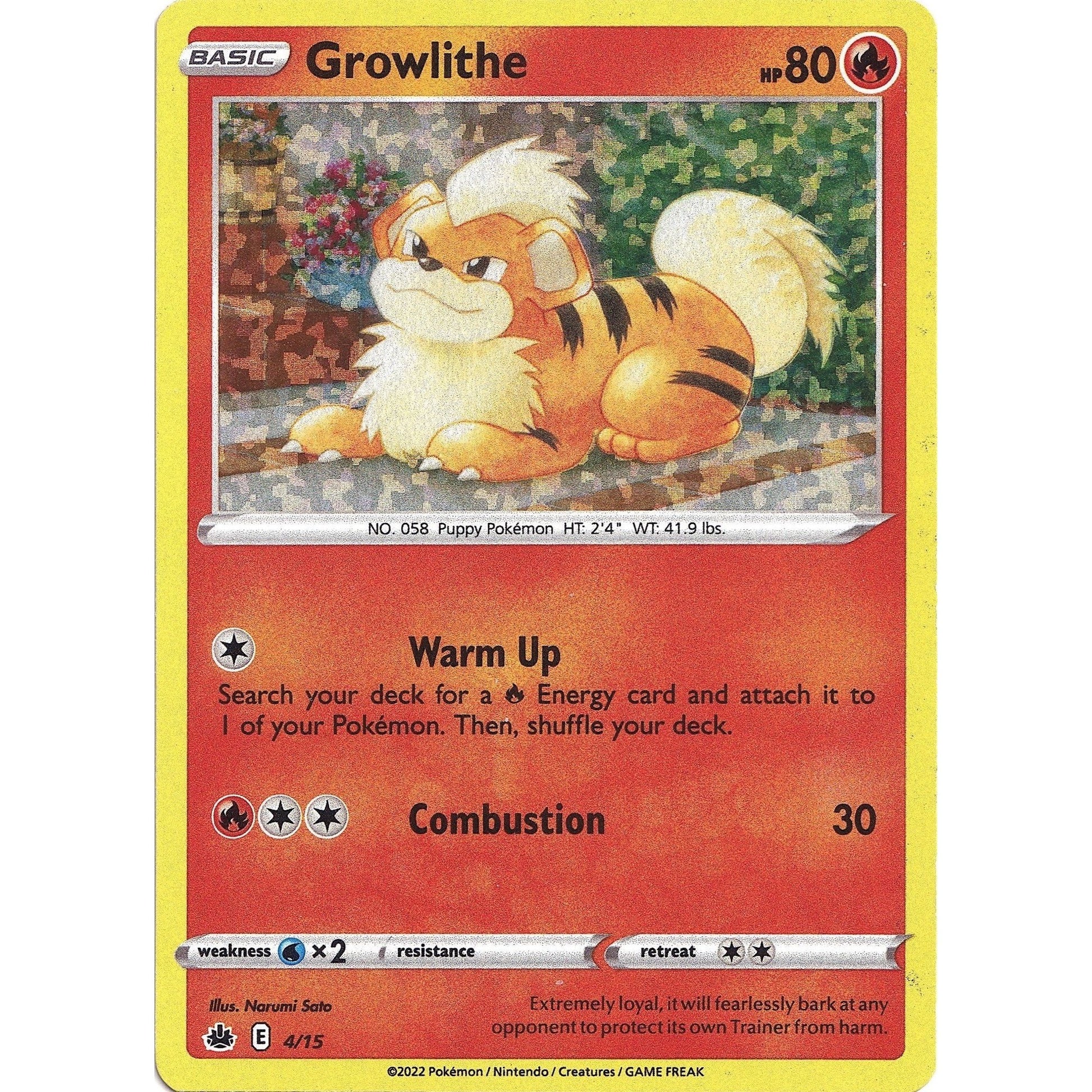 Image for Growlithe (004/015) (MCD22) - Pokemon