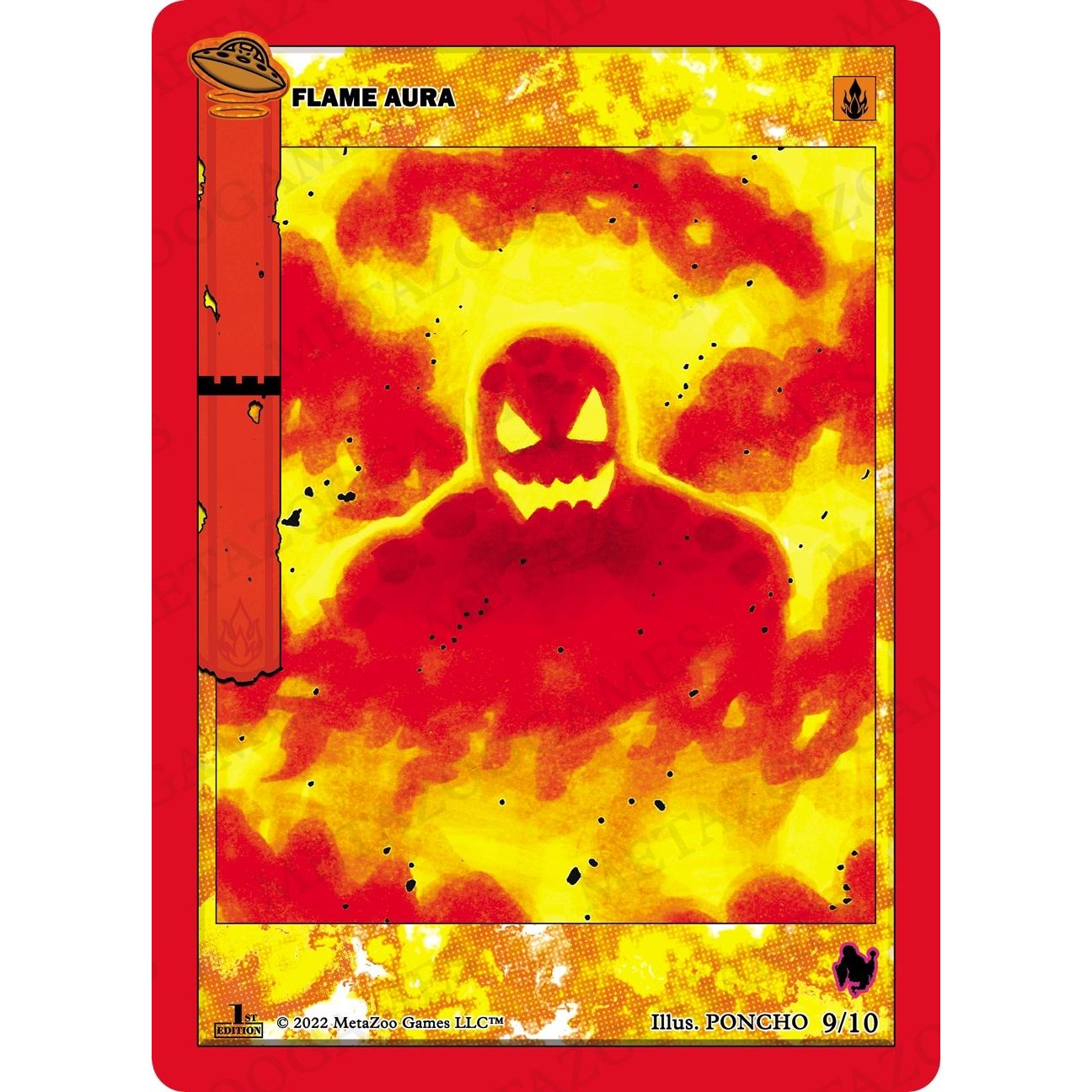 Image for Flame Aura (9/10) (UFOFE-RE) - MetaZoo