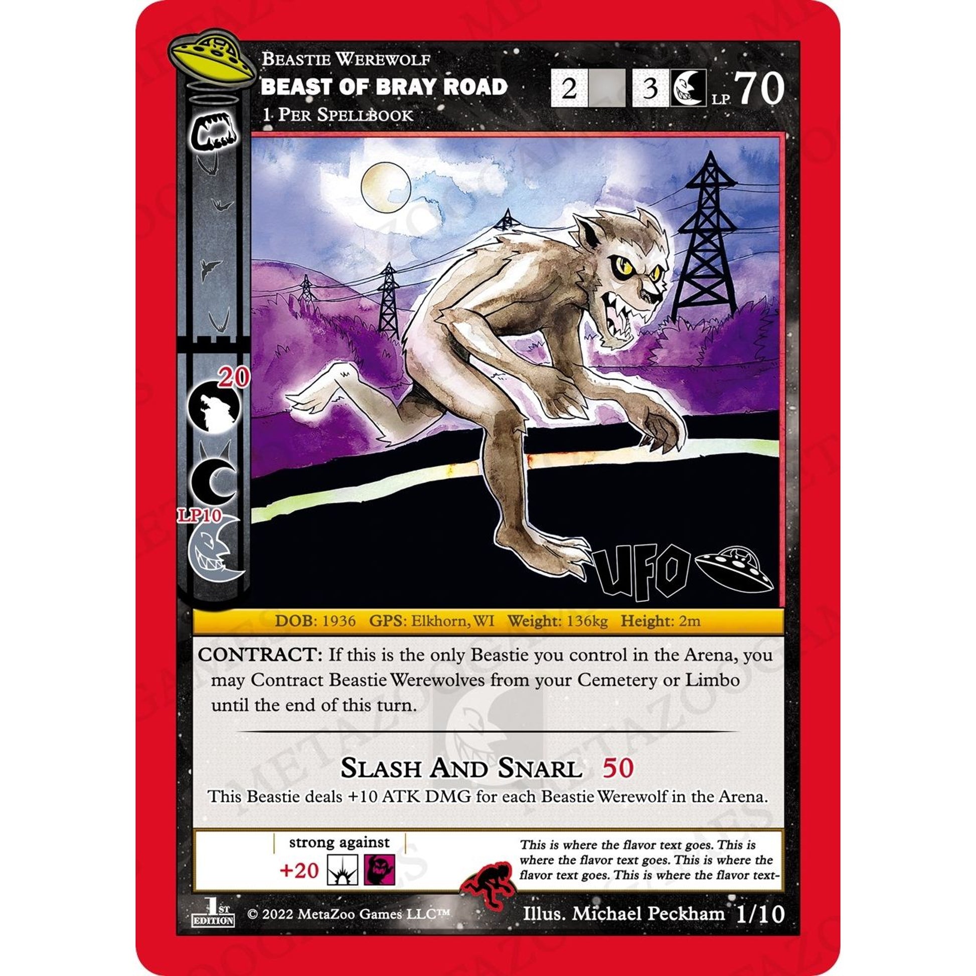 Image for Beast of Bray Road (1/10) (UFOFE-RE) - MetaZoo
