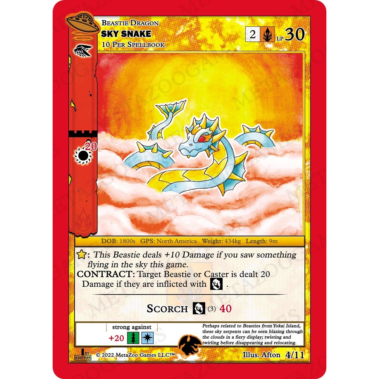Image for Sky Snake (4/11) (UFOFE-TD) - MetaZoo