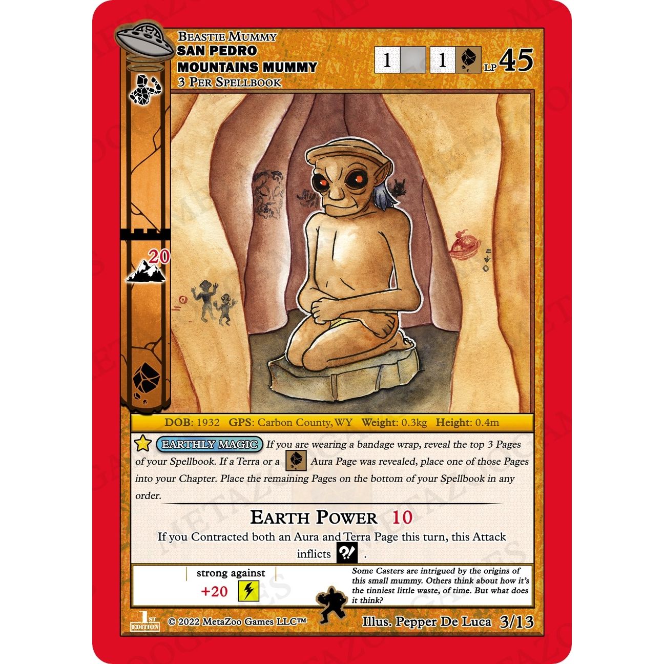 Image for San Pedro Mountains Mummy (3/13) (UFOFE-TD) - MetaZoo