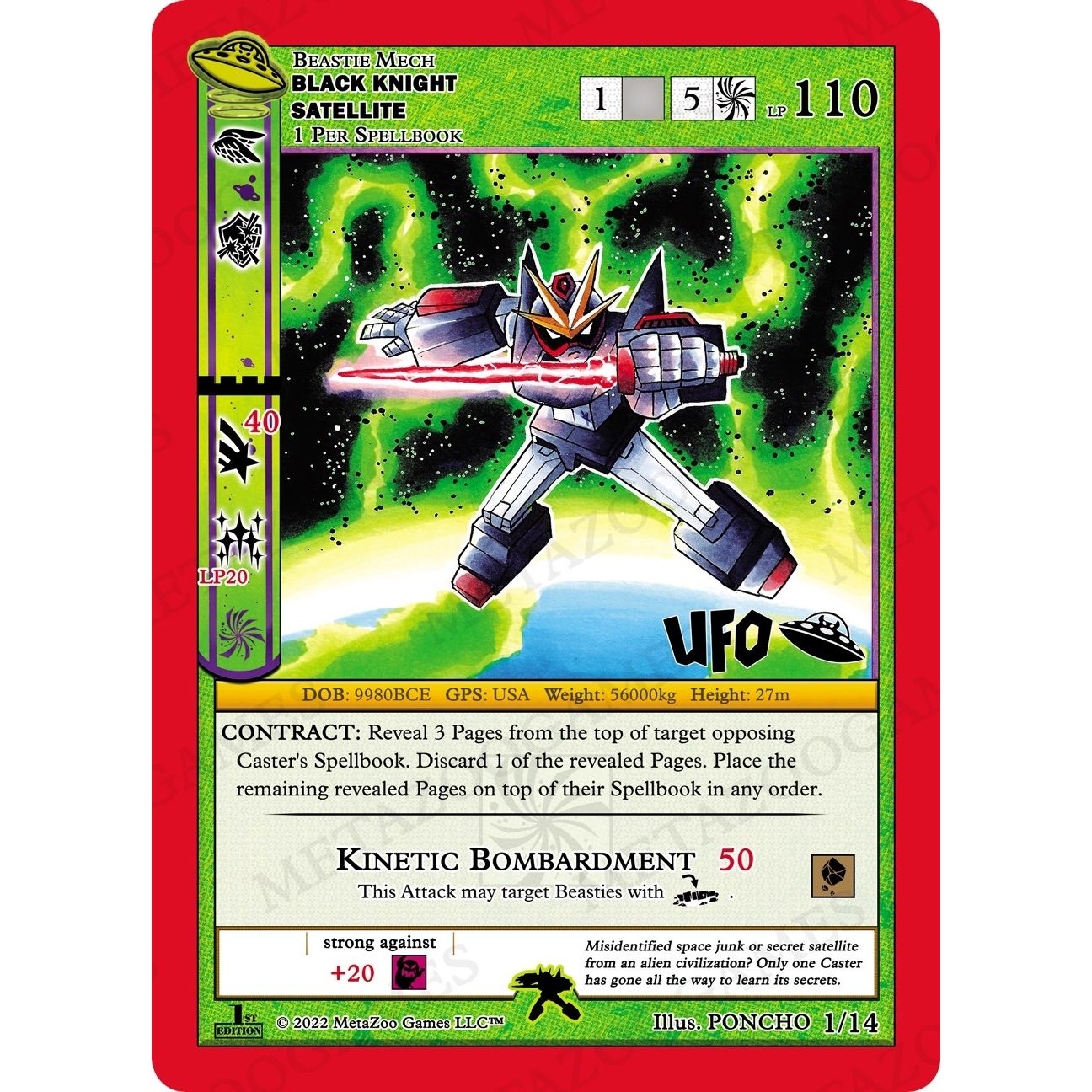 Image for Black Knight Satellite (1/14) (UFOFE-TD) - MetaZoo