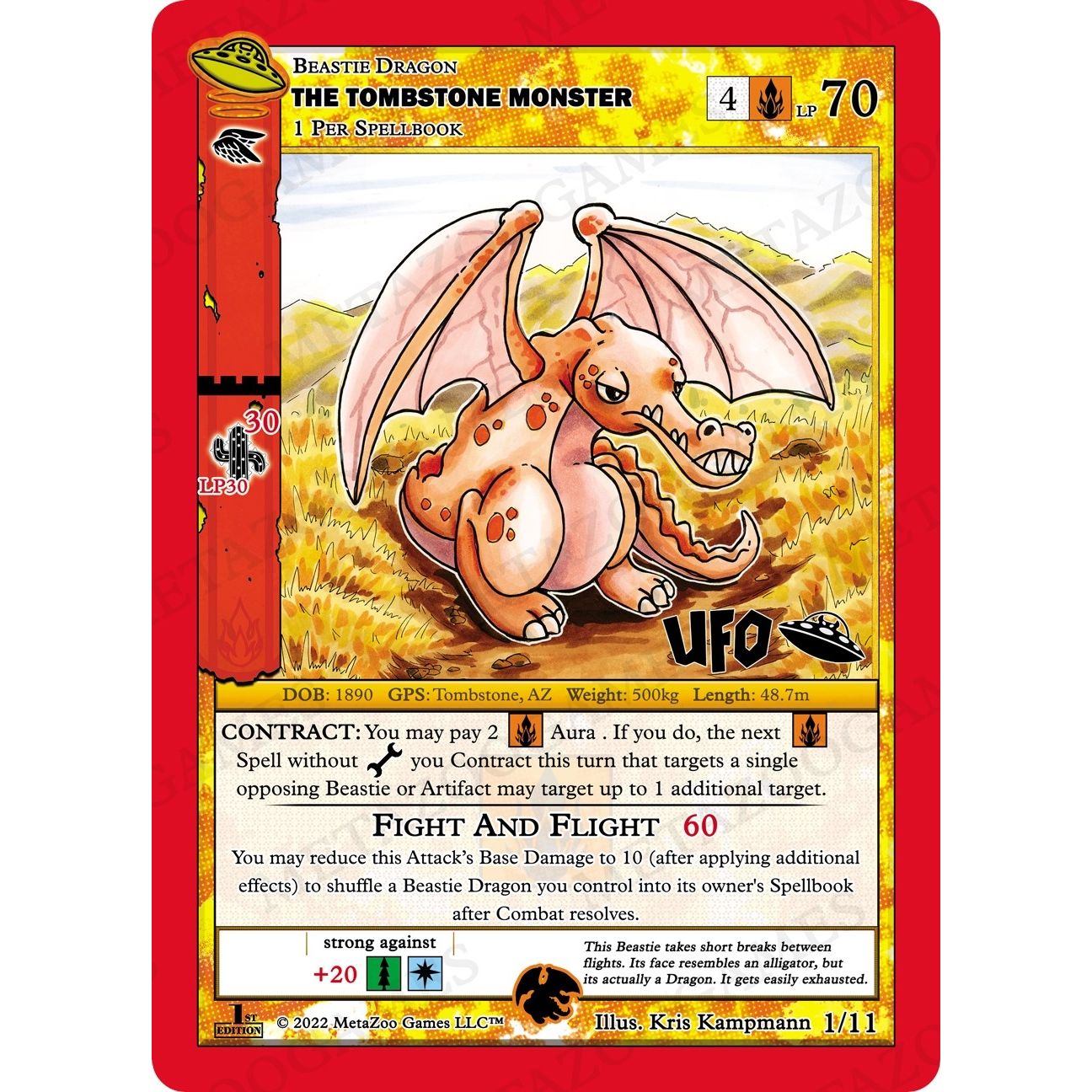Image for The Tombstone Monster (1/11) (UFOFE-TD) - MetaZoo
