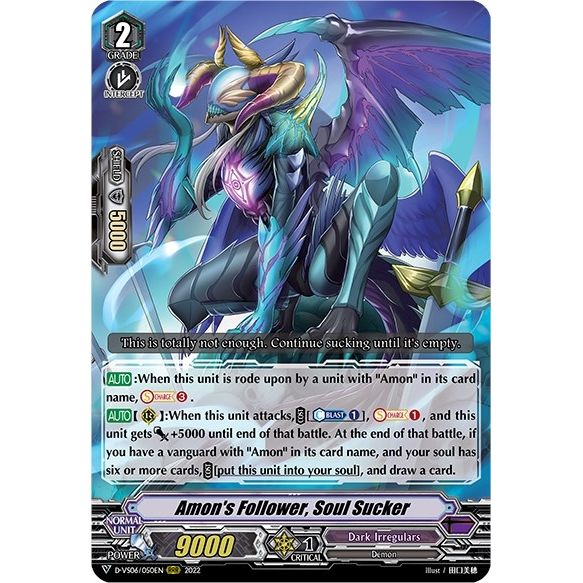 Image for Amon's Follower, Soul Sucker (D-VS06/050EN) (D-VS06) - Cardfight Vanguard