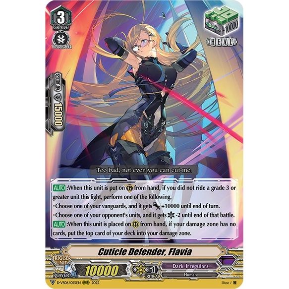 Image for Cuticle Defender, Flavia (D-VS06/055EN) (D-VS06) - Cardfight Vanguard
