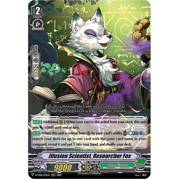 Image for Illusion Scientist, Researcher Fox (D-VS06/071EN) (D-VS06) - Cardfight Vanguard