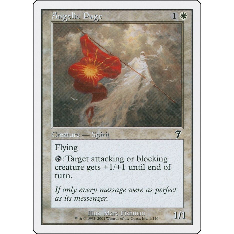 Image for Angelic Page (1) (7ED) - Magic: The Gathering