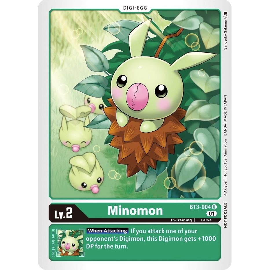 Image for Minomon (Winner Pack X Record) (BT3-004 U) (BT01-03A) - Digimon Card Game
