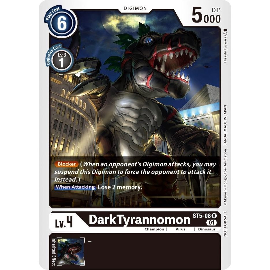 Image for DarkTyrannomon (Winner Pack X Record) (ST5-08 U) (ST-5) - Digimon Card Game