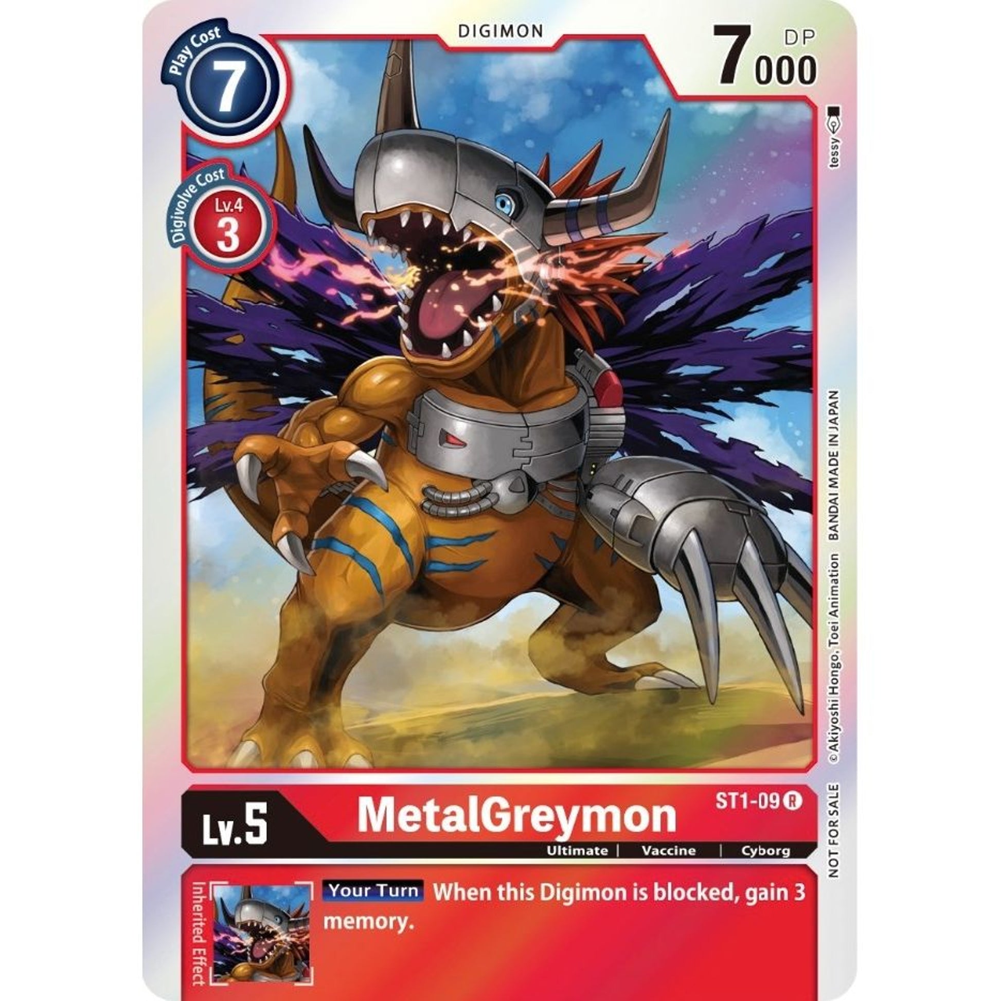 Image for MetalGreymon (Official Tournament Pack Vol. 6) (ST1-09 R) (ST-1) - Digimon Card Game
