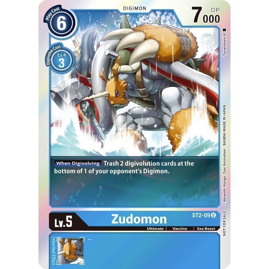 Image for Zudomon (Official Tournament Pack Vol. 6) (ST2-09 U) (ST-2) - Digimon Card Game