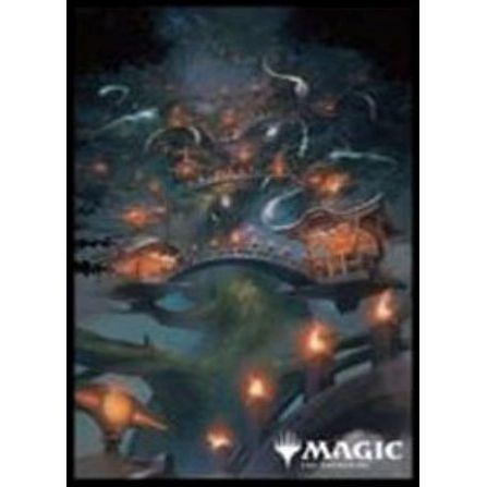 Image for Magic: The Gathering Player's Card Sleeve - Kamigawa: Neon Dynasty Boseiju, Who Endures (80-Pack) - Card Sleeves