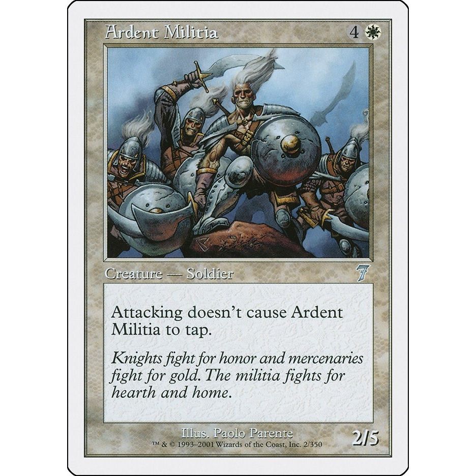 Image for Ardent Militia (2) (7ED) - Magic: The Gathering