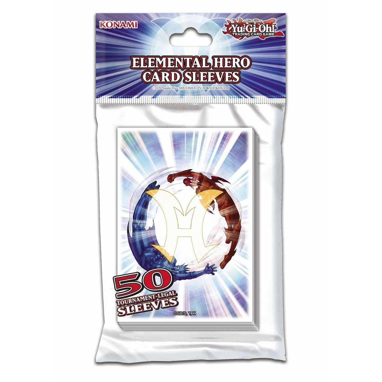 Image for Yu-Gi-Oh! Elemental Hero Card Sleeves (50-pack) - Card Sleeves