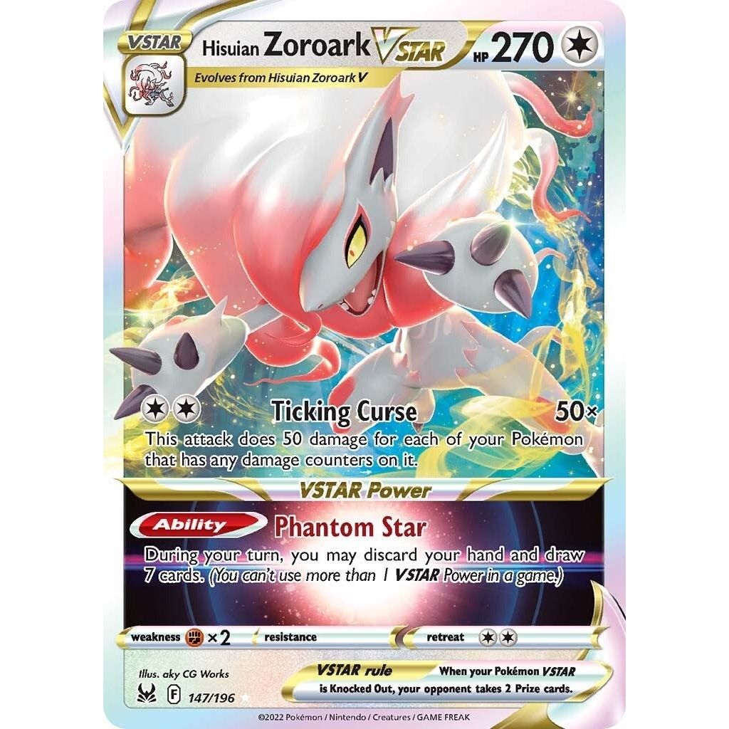 Image for Hisuian Zoroark VSTAR (147/196) (SWSH11) - Pokemon