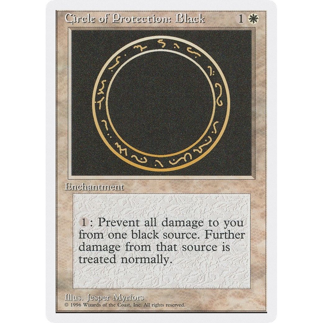 Image for Circle of Protection: Black (2PS) - Magic: The Gathering
