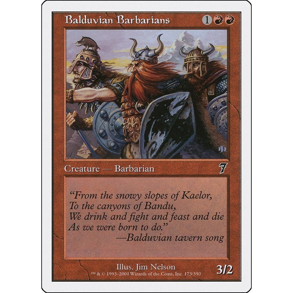 Image for Balduvian Barbarians (173) (7ED) - Magic: The Gathering