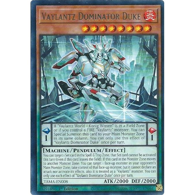 Image for Vaylantz Dominator Duke (TAMA-EN008) (TAMA) - YuGiOh