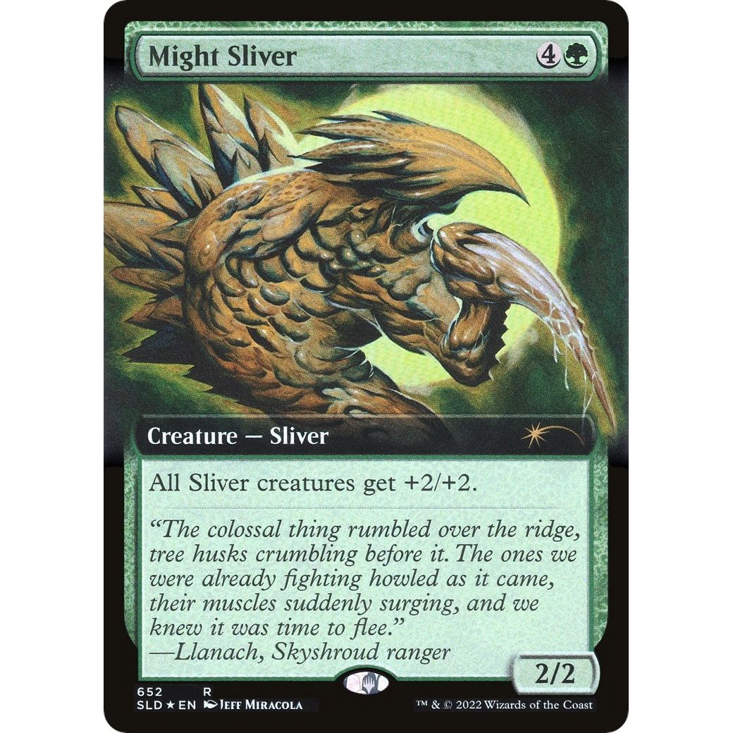 Image for Might Sliver (Extended Art) (652) (SLD) - Magic: The Gathering