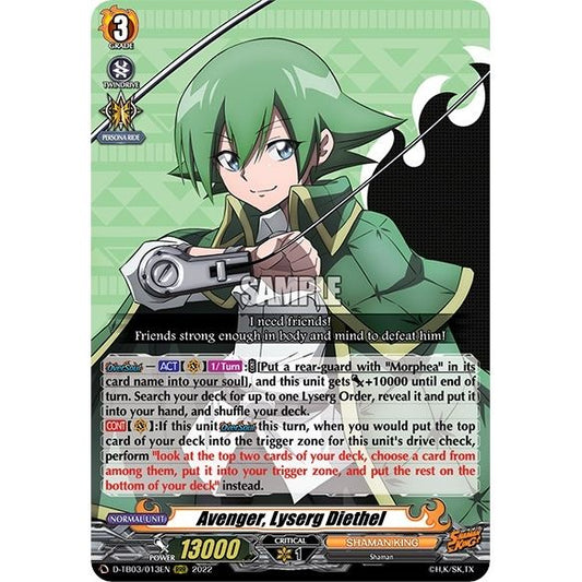 Image for Avenger, Lyserg Diethel (D-TB03/013EN) (D-TB03) - Cardfight Vanguard