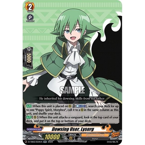 Image for Dowsing User, Lyserg (D-TB03/034EN) (D-TB03) - Cardfight Vanguard